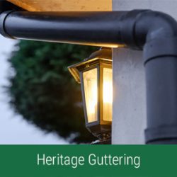 heritage guttering in black