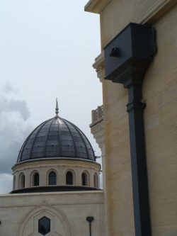 rainwater hopper-head and downpipe