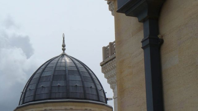 rainwater hopper-head and downpipe